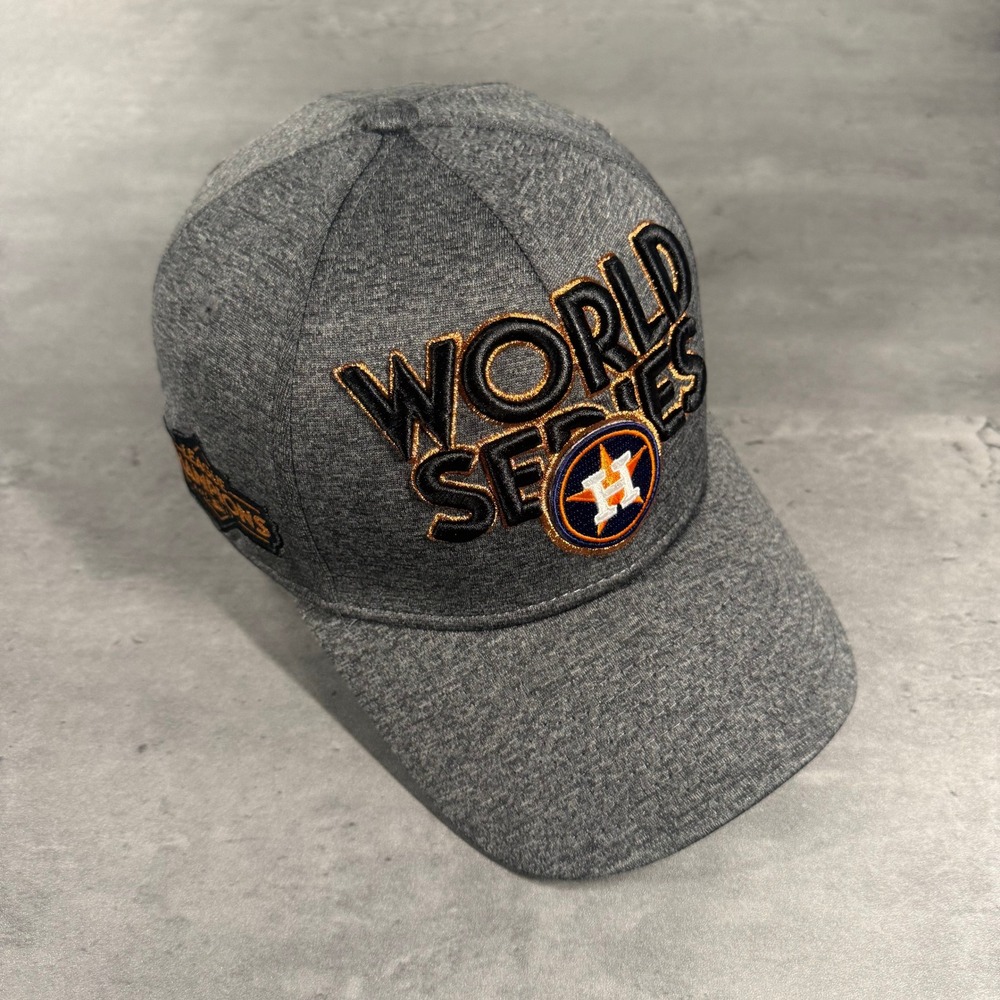 New Era Houston Astros Hat World Series‎ League Champions 2017 Baseball Cap Grey
